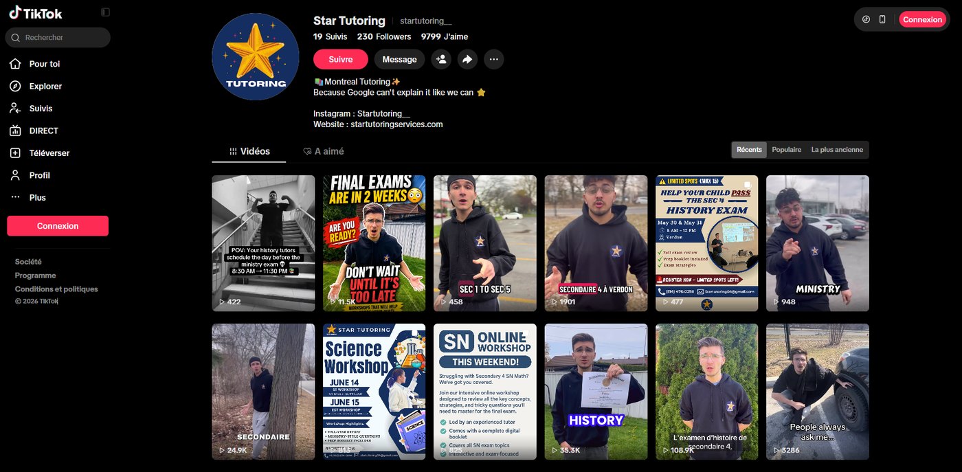 Star Tutoring on TikTok